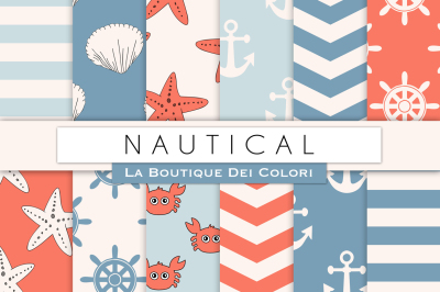 Nautical Digital Papers