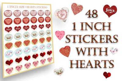 Heart stickers