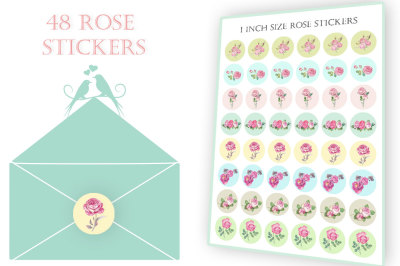 Rose stickers