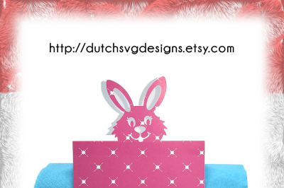 Name/table/place card cutting file with easter bunny, in Jpg Png SVG EPS DXF, for Cricut & Silhouette, place cards, diy, vector, cutout