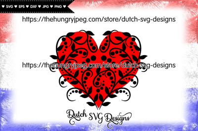 Decorative heart cut file, heart svg, valentine svg, love svg, cricut
