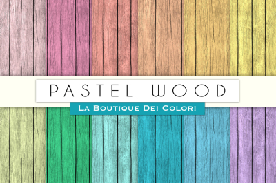 Pastel Wood Digital Papers
