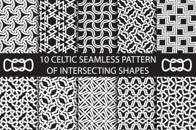 Celtic intersecting shapes patterns