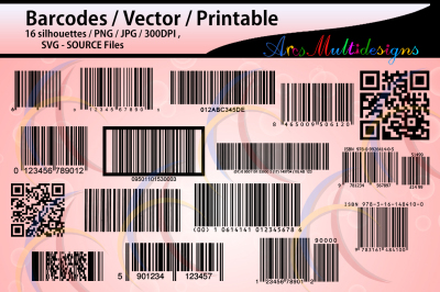 Barcodes / barcode silhouette 