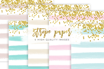 Stripe Confetti Gold Paper Texture