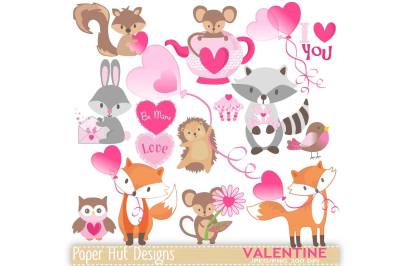 Valentine Cute Animals Clipart