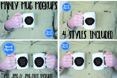 Manly Mug Mockup Collection