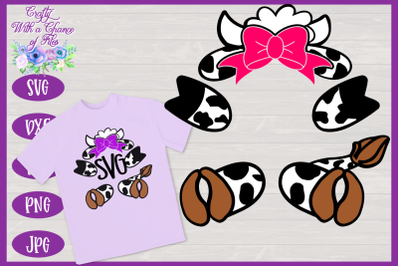 Cow SVG | Cow Monogram SVG | Farm Animal SVG | Easter SVG