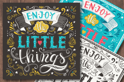 Enjoy the little things Posters