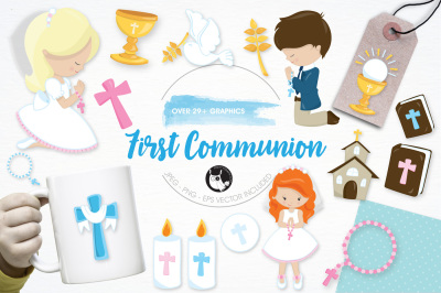First Communion graphics and illustrations