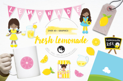 Fresh Lemonade graphics and ilustrations