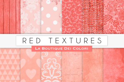 Red Texture Digital Papers