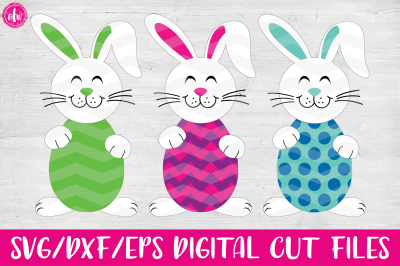 Easter Bunny Egg Patterns - SVG, DXF, EPS Cut Files