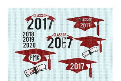 Graduation Pack, Class of 2017 Cutting Files