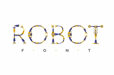 Robot font + Bonus Robots knights