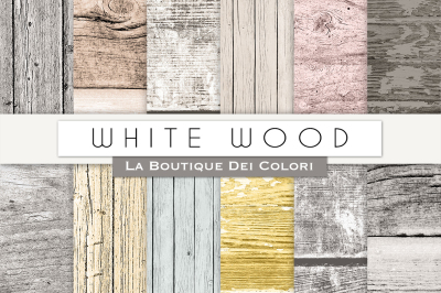 White Wood Digital Papers