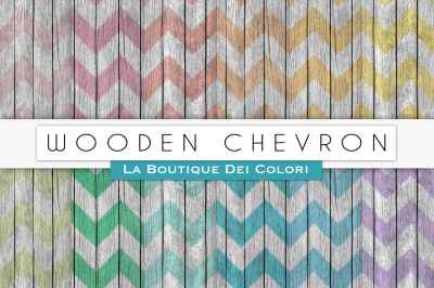 Wooden Chevron Digital Papers