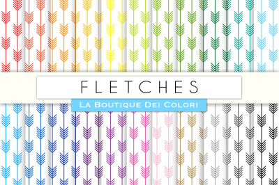 Rainbow Arrows Digital Papers