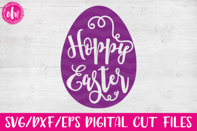 Hoppy Easter Egg - SVG, DXF, EPS Cut File