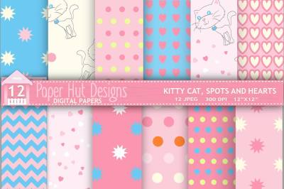 Kitty Cat Digital Papers