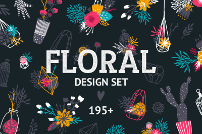 Floral design set 195+