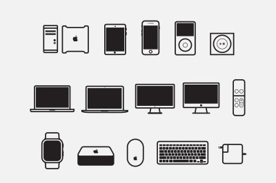 15 Apple Device Icons