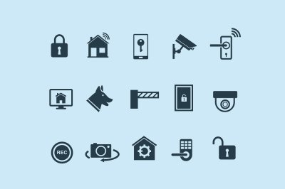 15 Home Security & Automation Icons
