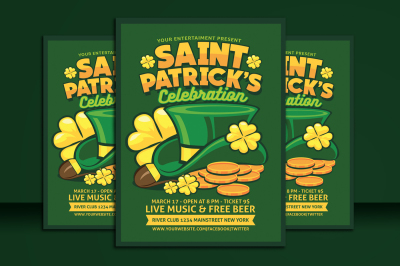 Saint Patrick Celebration Flyer