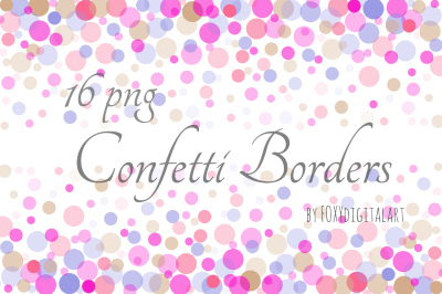 Confetti Borders Clipart