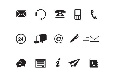 15 Contact Icons