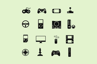 16 Game Console Icons
