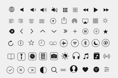 130 iOS Line Icons
