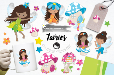 Fairies graphics and illustrations