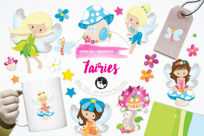 Fairies graphics and illustrations