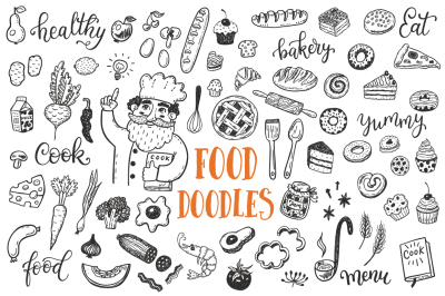 Food dooles set + patterns