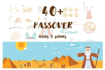 PASSOVER icons and scenes