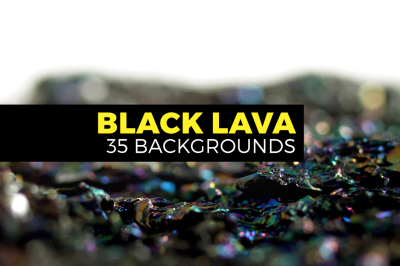 35 Abstract Black Lava landscapes