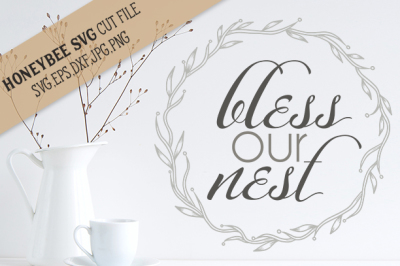 Bless Our Nest Branches cut file