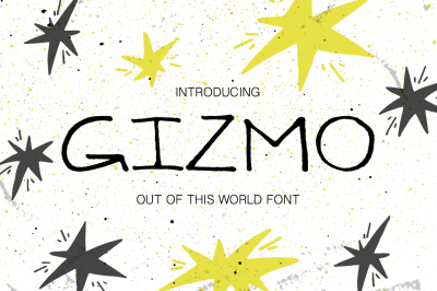 Gizmo - uppercase marker font