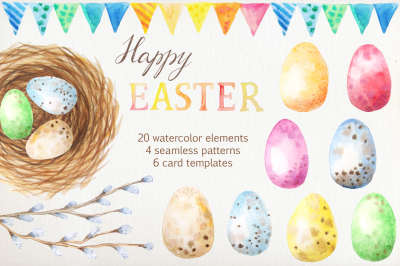 Easter Watercolor Collection