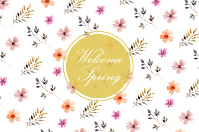 welcome-spring-flowers-leaves