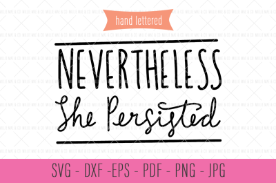 Nevertheless, She Persisted SVG