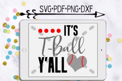 It's T-Ball Y'all Cutting Design 