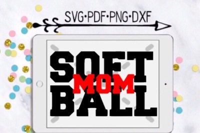 Softball Mom Knockout Cutting Design 