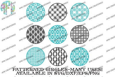 Pattern Circles #1 - SVG, DXF, EPS Digital Cut Files