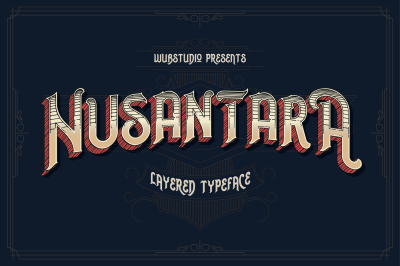 Nusantara Layered Typeface
