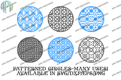 Pattern Circles #5 - SVG, DXF, EPS Digital Cut Files