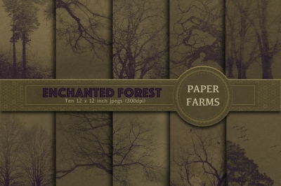 Gothic tree digital paper 