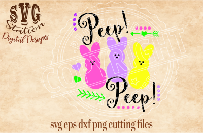 Download Peep Peep Easter / SVG DXF PNG EPS Cutting File ...