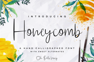Honeycomb Font + Bonus